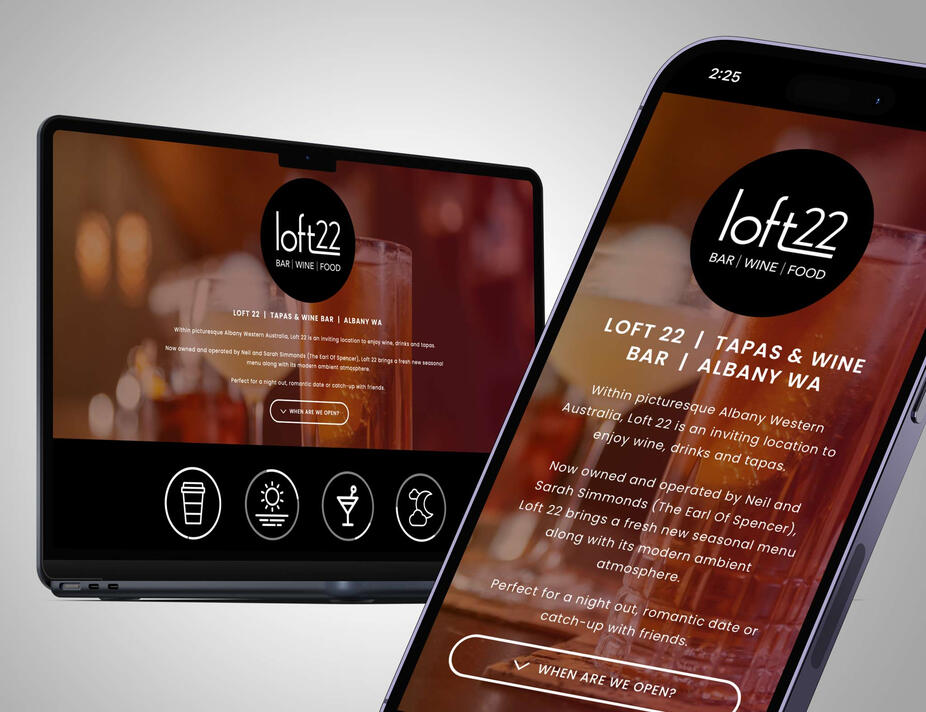 Loft 22 Albany - Website by Green Man Media